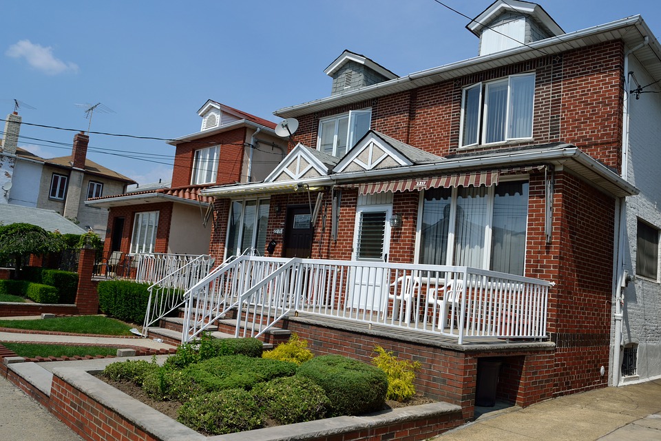 Big house with brick walls